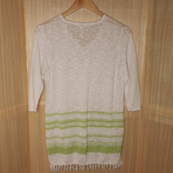 J. Jill Womens 3/4 Sleeve Linen Blend Tunic Sweater Small - Picture 2 of 7